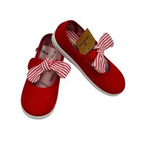 Victoria 29 EU (11.5 US) Red Mary Jane Sneakers with Bow